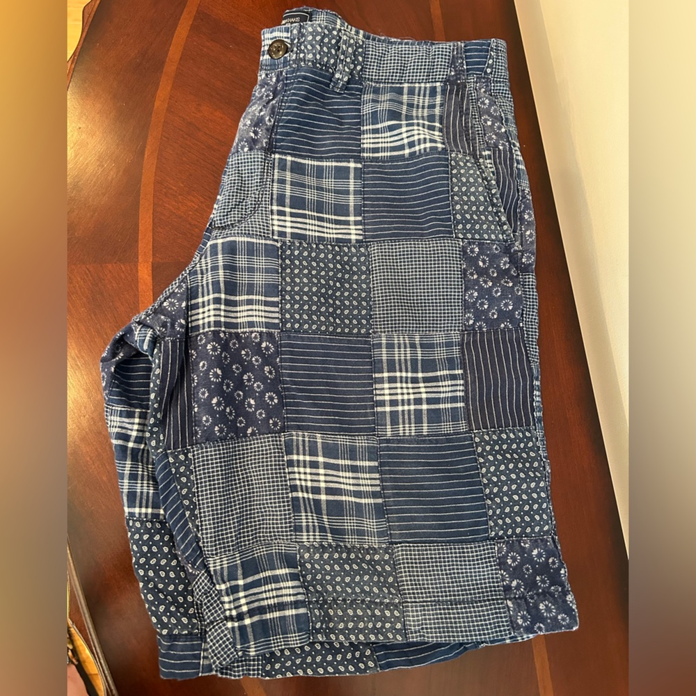 GAP Blue Patchwork Design Shorts